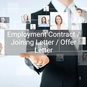 Employment Contract / Joining Letter / Offer Letter