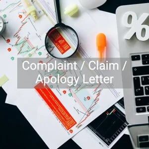 Complaint / Claim / Apology Letter