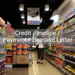 Credit / Invoice / Payment / Demand Letter
