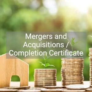 Mergers and Acquisitions / Completion Certificate