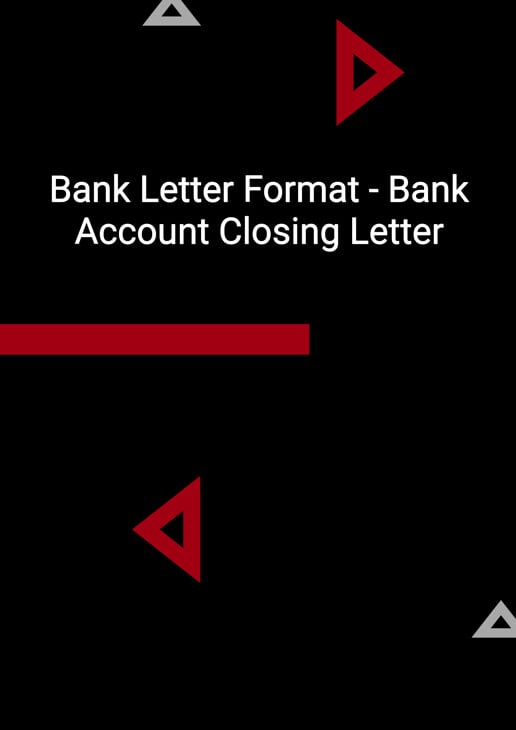 letter format for account closing