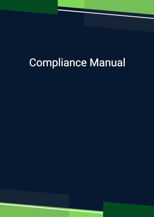 Compliance Manual Template in Word doc Financial Institution / Fund