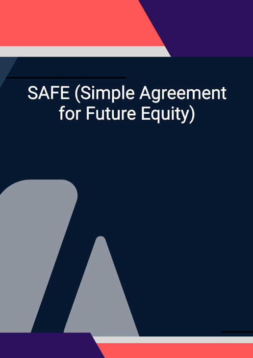 SAFE (Simple Agreement for Future Equity) Template in Word doc