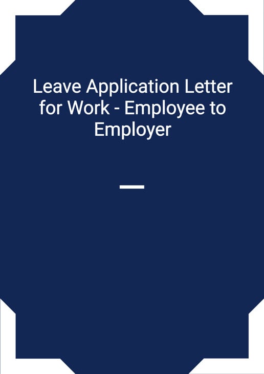 an application letter for study leave