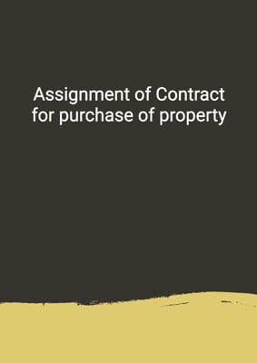 notice of contract assignment letter