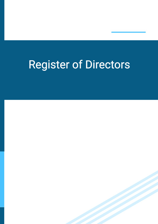 Register Of Directors Template In Word Doc Company Records DocPro