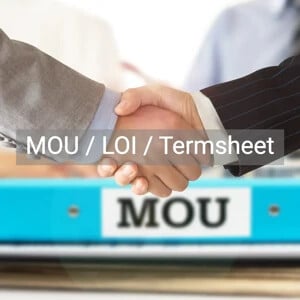 MOU / LOI / Termsheet