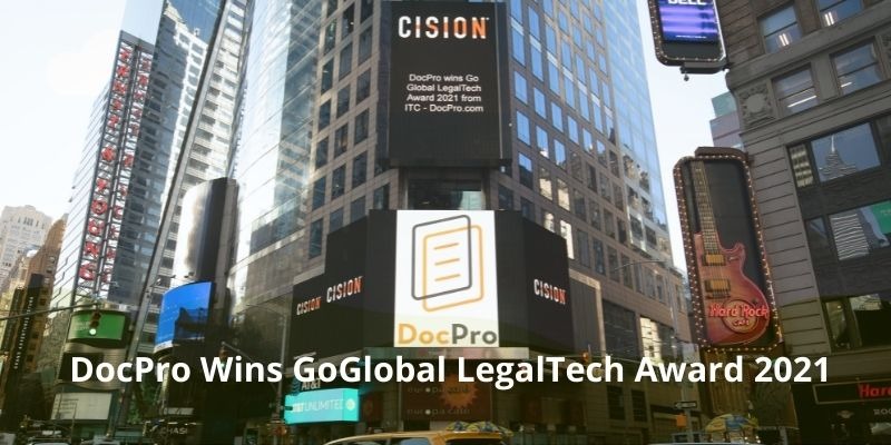 DocPro Wins GoGlobal LegalTech Award 2021