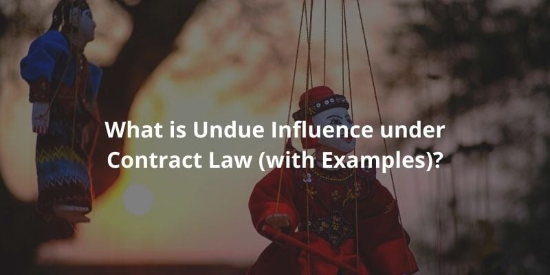 What is Undue Influence under Contract Law (with Examples)? 
